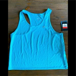 NWT NIKE RUN FAST TANK TOP WOMENS LARGE BLUE Price firm